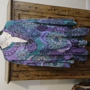 Embellished Print Top (5X/34-36)